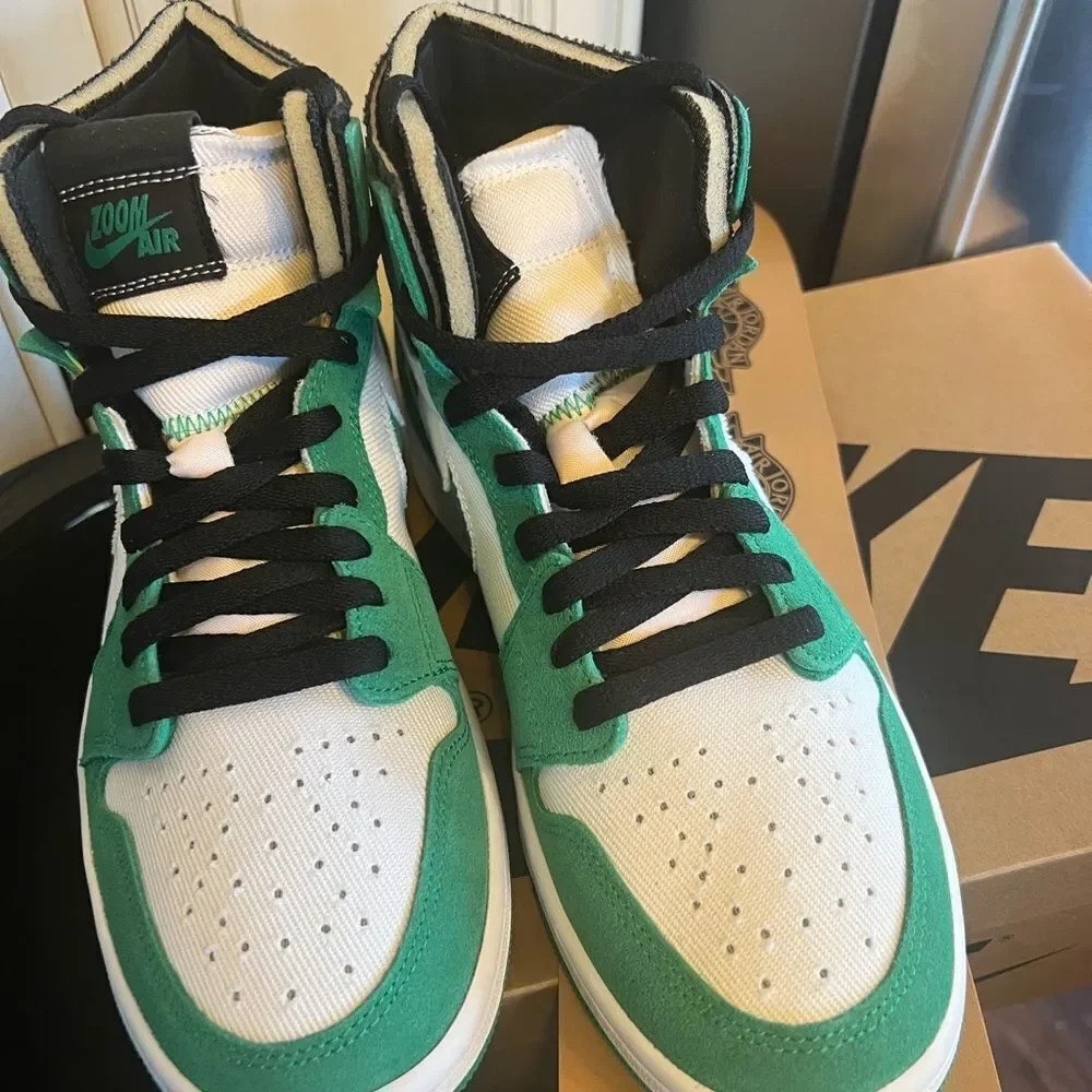 Nike MEN'S AIr Jordan 1 Zoom Air CMFT STADIUM GREEN SIZE 8.5 ct0978-300